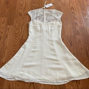 Reformation | Dresses | Reformation Spritz Mini Sweetheart Dress Ivory | Poshmark